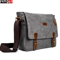 Drobės Pečių Krepšys Unisex Kelioninė Rankinė & Messenger Bag pilka spalva
