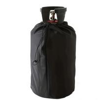1pc Propane Gas Tank Cover, 210D Black Oxford Cloth Propane Tank Cover, Outdoor Waterproof Dustproof Gas Bottles Cover, Camping 21x30cm juoda