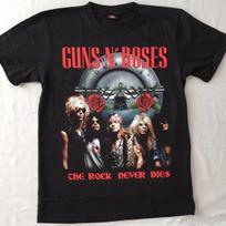 Guns N' Roses Band T-Shirt Brand New Size L Axl Rose Slash Hard Rock Japan S gray