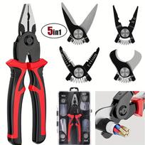 5 in 1 Multi-tool Pliers Set Quick Change Plier Head Set black