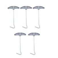 Metal Tent Peg Remover Camping Peg Extractors Metal Texture Perfect for Backpackers and Campers Easy to Carry and Store 1 gray