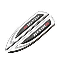 2vnt Ašmenų Ženkliuko Dekoracija Lipdukas Ženklinimas Automobilio Emblema Kėbulo Apdailos Aksesuarai Nissan Nismo X-Trail Qashqai Sylphy Altima Leaf note