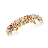1Pc/set Hiphop Teeth Grillz Caps Rainbow Teeth Jewelry Unisex Teeth Grillz Top Bottom Set  Party Gold Bottom beige