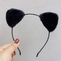 Plush Cat Ears Headband for Women Cartoon Hair Band Anime Cosplay Cute Face Wash Headware Girls Hair Accessories juoda