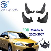 4vnt OE stiliaus purvasaugiai, skirti Mazda 6 sedanui 2002-2007 m. Purvasaugiai Purvasaugiai Purvasaugiai Sparnai 2003 2004 2005 2006 2007 m. black
