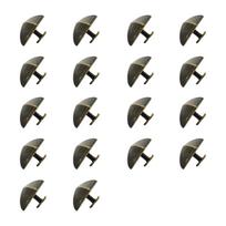 18pcs Snowboard Stomps Pad Pyramids Studs Self Adhesive Snow Board Step Pad for Enhancing Tractions in Winter Sports bronza