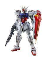 BANDAI SPIRITS METAL BUILD Mobile Suit Gundam SEED Strike Gundam Rollout 180mm ABS PVC Painted Action Figure -Heliopolis Ver.- Approx. & & Die-cast pilka spalva