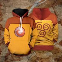Anime Avataras Paskutinis Oro Valdytojas Cosplay Gobtuvai 3D Spausdintas Džemperis Vyrams Moterims Ilgomis Rankovėmis Sportinis Kostiumas Megztinis Harajuku Y2k Paltai S brown