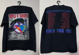 GUN N’ ROSES COMA WORLD TOUR  Cotton SB394 Unisex T-Shirt M gray