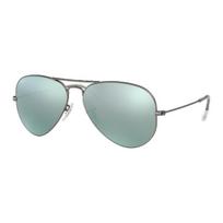 RayBan Metaliniai Saulės Akiniai Aviatoriaus Stiliaus Unisex Poros Stilius 58 pilka spalva
