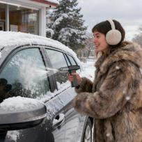 Handheld Snow Blower Stepless Speed Dust Removal Suction Car Snow Blower For Melting Driveway Lawn Winter Home Outdoor Garage China Mainland gray