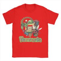 Terraria Game Tee Shirt for Men Women Fashion T Shirts  100 Cotton Clothes S red