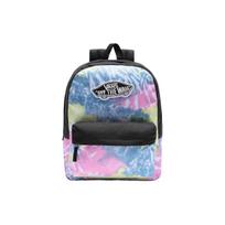 Vans Realm 22L Logo Zip Closure Polyester Backpack Unisex Backpacks Tie-Dye-Orchid VN0A3UI6ZGY Tie-Dye Multicolor black