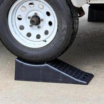 No Jack Vehicle RV Lift Ramp 10 Ton Capacity Impact Resistant Accessories for Oil Change/Tire Rotation Tire Changing Ramp gray