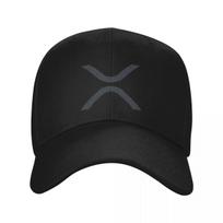 XRP kriptovaliutos logotipas Akcijos Investuotojas Beisbolo kepurė Kepurė Vyras Prabangi kepurė vyrams madinga Sportinė kepurė Kepurės Moteris Vyrai One Size black