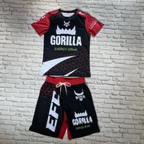2026 Naujas Jiu Jitsu Sportinis Kostiumas Vyriškas/Vaikams Mėlynas Raudonas Raštas Marškinėliai ir Šortai Greitai Džiūstantis BJJ Treniruočių Kovos Kostiumas L white