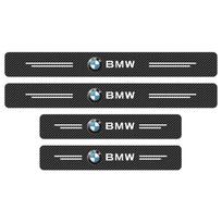 4 vnt. anglies pluošto automobilio durų slenksčių apsauga 3D lipdukas Automobilio priedai BMW E46 E90 E60 F30 F10 E39 E36 F20 G30 G20 E87 E92 E91 gray