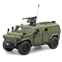 1/18 DONGFENG Warrior Military Alloy Armored Car Model Diecasts Metal Tank Explosion Proof Car Off-road Vehicles Model Sound Light Kids Toys Gift žalia