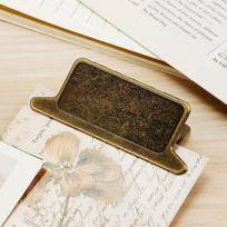1PCS 85mm Retro Metal Binder Clips - Foldback Paper Clips for Notes Letter File Binding Office School Stationery black