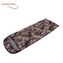 Thick Winter Down Camping Sleeping Bag gray