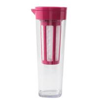 Large Capacity Beverage Pitcher Transparent Water Bottle Drinkware Cold Water Kettles  Fridge raudona