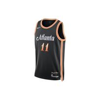 Nike NBA Trae Young Atlanta Hawks Dri-FIT Jersey Black/Orange Unisex Streetwear DO9584-010 S black