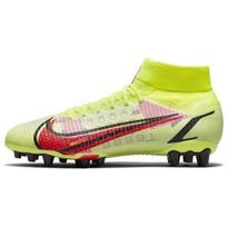 Nike Mercurial Superfly 8 Assassin 14 Pro AG (Rubber Short Studs) Anti-Slip Durable Football Shoes Men Football Shoes Fluorescent-Yellow CV1130-760 40.5 beige