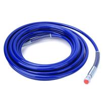 1 4in Paint Spray Hose Airless Sprayer Gun Flexible Fiber Tube 10 Meters 3265Psi blue
