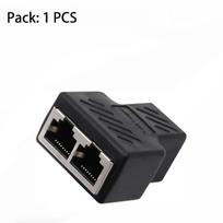 RJ45 skirstytuvo adapteris, Aoiutrn USB 1 į 2 tinklo jungtis, dvigubas LAN Ethernet lizdas, 8P8C ilgiklio kištuko kabelis, skirtas Cat5, 5e, Cat6, 7