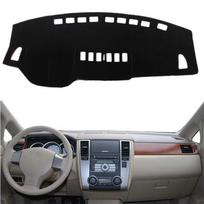 For Nissan Versa Tiida C11 2007 2008 2009 2010 2011 Dashboard Cover Dashmat Dash Mat Pad SunShade Protect Carpet Car Accessories Black(Black Edge)