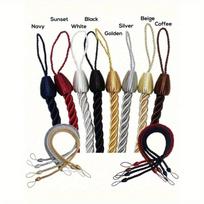 Polyester Woven Rope Window Curtain Tie Backs, Multi-Color & Size Options, Suitable For Curtain Fixing And Decoration Gifts Birthday Graduation 1pc Gold įvairiaspalvis