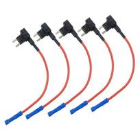 12V Automobilio Mini Saugiklių Dėžutė Grandinės Adapteris 20A Ašmenų Saugikliai Add-a-Circuit Adapteris TAP Adapteris Automobilio Valtės Saugiklių Laikikliui 1 black