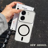 Case for OPPO A6x 4G/5G,A6t Pro,A6 4G5G,A6k Viral Change to 17 Magnetic Split Leather Back Big Lens Protector Cover OPPO A6x 4G/5G white