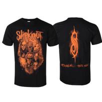 Slipknot WANYK Orange Pattern Printed TShirt Unisex 100 Cotton Tee Nu Metal Band Street Casual Retro Style Top S brown