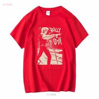 Billy Idol The Roadside Tour Black Full Size T Shirt Fn906 Long Or Short Sleeves Vintage Washed Streetwear Graphic Stylish S red
