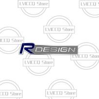 Automobilio priekinės R dizaino grotelės, variklio dangtis, galinis bagažinės dangtis, 3D metalinė lipduko emblema, ženklelis, skirtas Volvo V90 V70 XC70 XC40 XC60 S60 S80 S90 V40 V50 V60 VB0 gray
