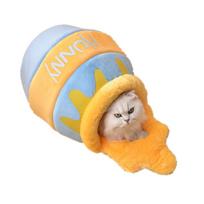 Honey Pot Cat Litter Four Seasons Universal Semi-enclosed Pet Cat Litter Dog Litter Winter Warm Pet Supplies Accessories orange