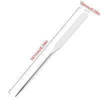 Nerūdijančio plieno makiažo tonikas Spatula Mixing Stick Foundation Cream Mixing Tool sidabras