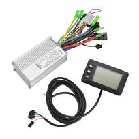 24V-48V/36V-60V Elektrinio dviračio valdiklis LCD ekranas, Aliuminio lydinio E-dviratis valdymo blokas, Greitis 36V 60V gray