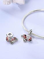 Charms Plata Hair Dryer Painting Coca-Cola Hamburger Bead For Charmsoriginales Bracelet Beads Jewellery Making Women'S Gift white