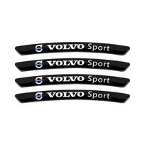 4 vnt. Aliumininiai Automobilio Ratlankių Lipdukai Dekoracija Emblema Aksesuarai Volvo Rdesign XC60 XC40 V60 V40 EX30 XC90 S60 C30 black