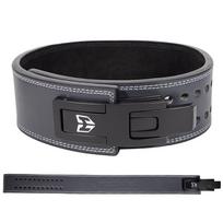 Adjustable Lever Weightlifting Belt for Powerlifting Gym Squat Deadlift Waist Support Strength Training Lumbar Brace S black