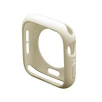 Silicone Case for Apple Watch case Series 9 8 7 6/5/4/3/2/SE Soft TPU Cover Protector iWatch Cases 44MM 40MM 38MM 42MM 41MM 45MM 44mm series654 SE beige