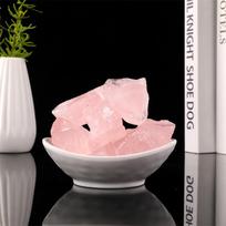 Rose Quartz Crystal Aroma Diffuser & Fish Tank Flower Pot Ornament Edged 1-2cm / 100g white