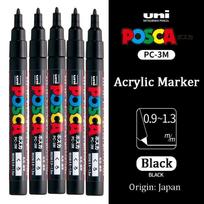 UNI POSCA Marker Pen Set,NEW PACKAGE PC-1M 3M 5M Water Based Color Permanent Acrylic Paint Pen Graffiti Art Supplies rotuladores gray