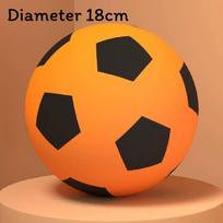 Silent Sports Soccer Ball Pu Material For Kids And Children Indoor Play Diameter 18cm oranžinė