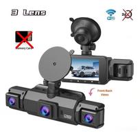 Full HD 1080P 4CH Car Dash Cam, WiFi Driving Recorder, Night Vision, Loop Recording, Black Box Vehicle Camera 3 Channel With Wifi