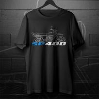 Men's and Women's T-shirts Suzuki SP400 1980-1982 - Motorcycle XXXL black