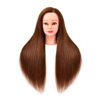 Real Hair Doll Head: Practice Updo, Braiding, Perm, Curl & Styling for Hairdressing Apprentices brown
