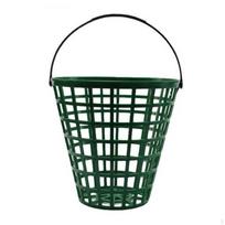 Golf Ball Basket Easy to Carry Bucket with Handle Portable for Golfers, Coaches, Driving 50 Count black